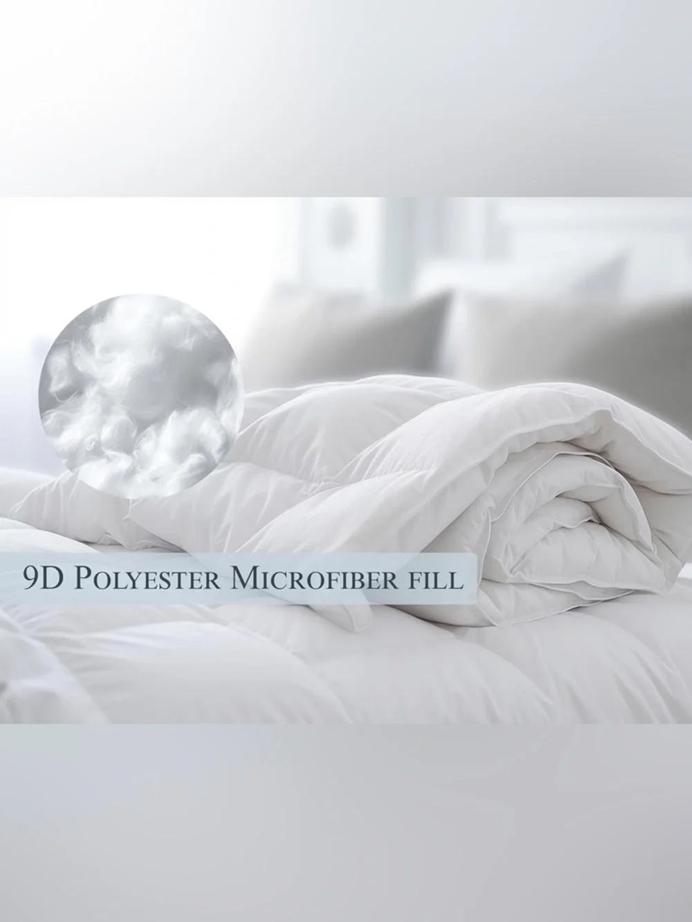 Full White Down Alternative Comforter – All Season White Duvet Insert